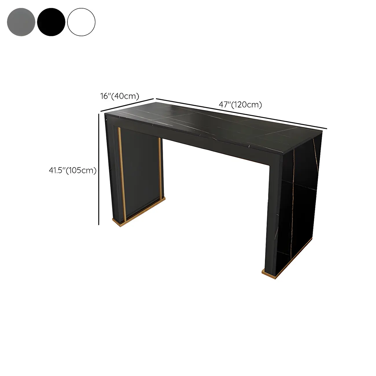 Modern White Stone Top Wood Dual-Pedestal Bar Tables #size | homeyfad