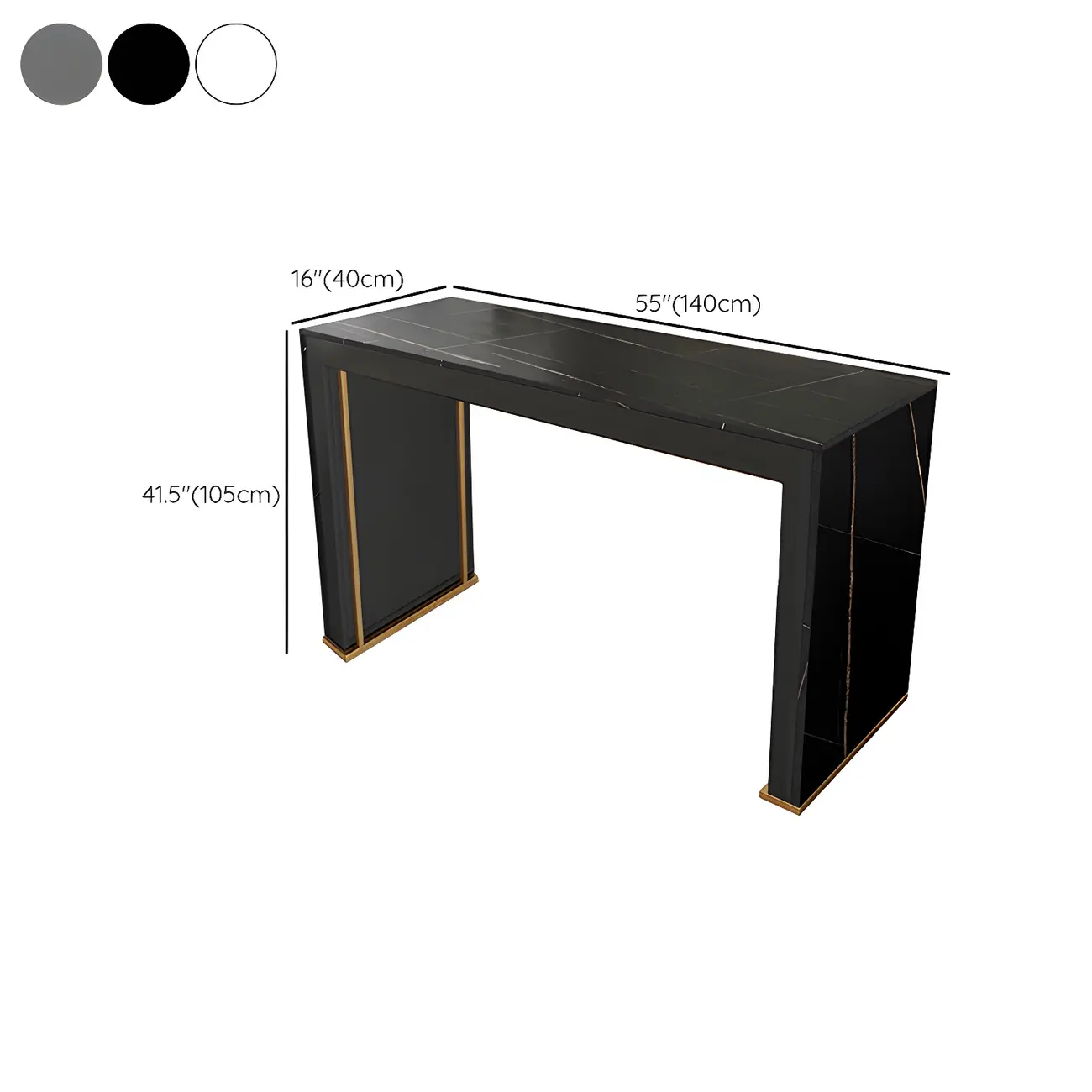 Modern White Stone Top Wood Dual-Pedestal Bar Tables Image - 10 | homeyfad