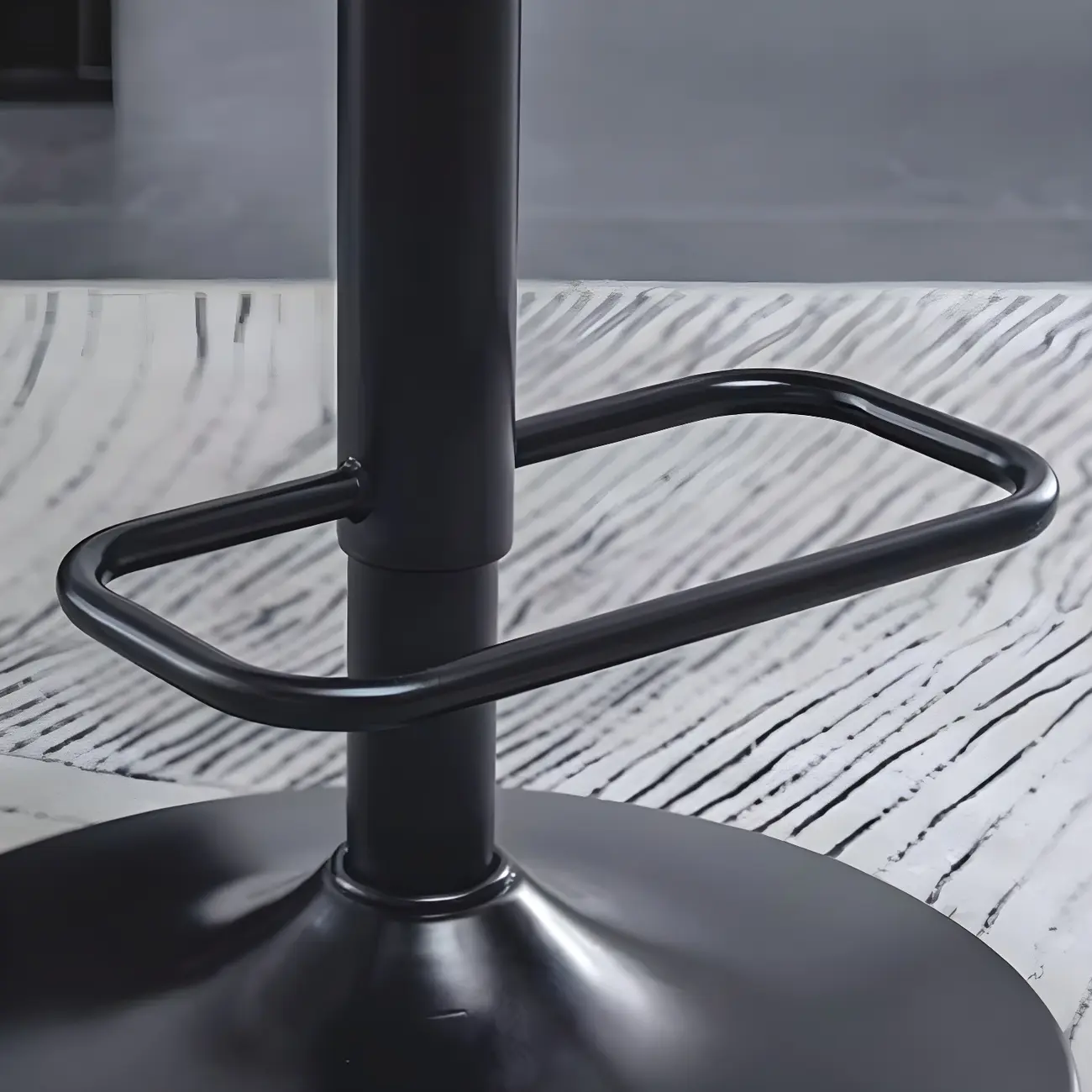 Elegant Wood Leather Red Swivel Adjustable Bar Stool Image - 23 | homeyfad