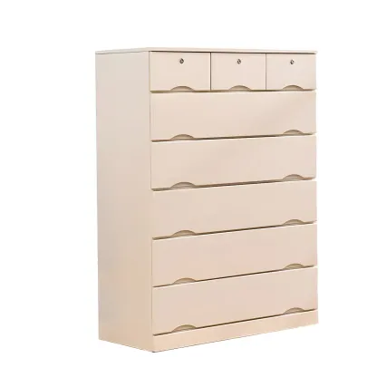 Stylish White Wooden Dressers with Soft Close Drawers Image - 6