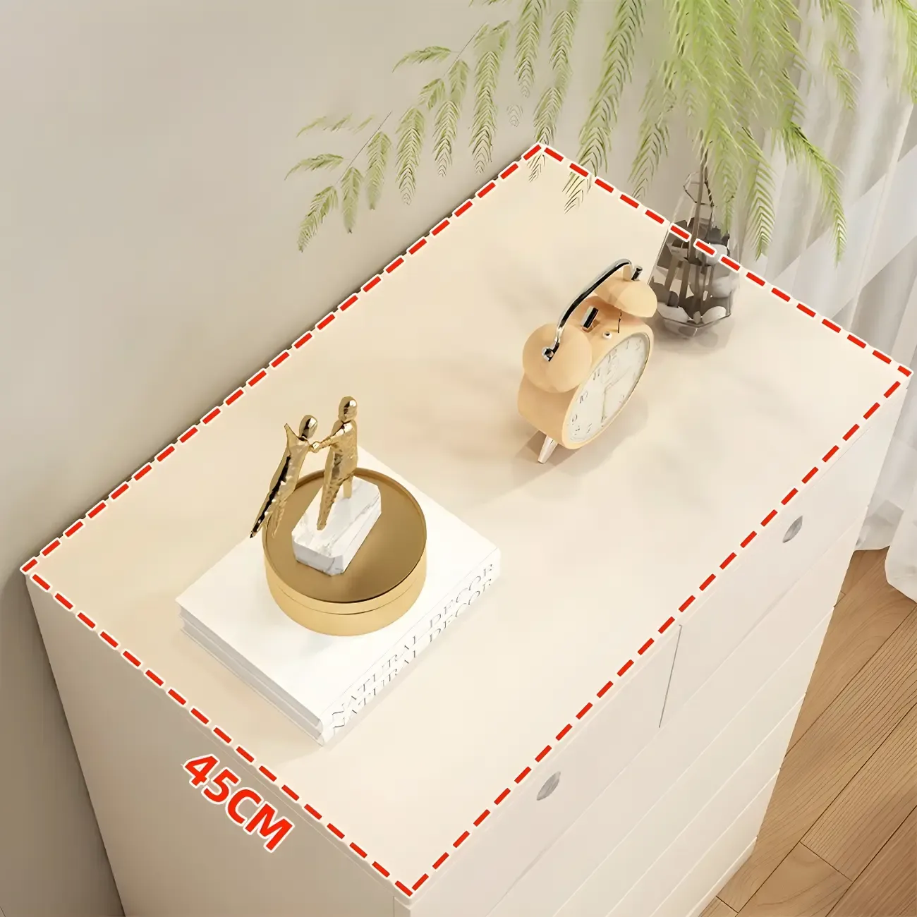 Stylish White Wooden Dressers with Soft Close Drawers Image - 11