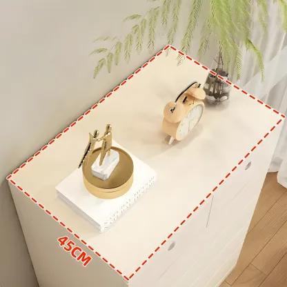 Stylish White Wooden Dressers with Soft Close Drawers Image - 11