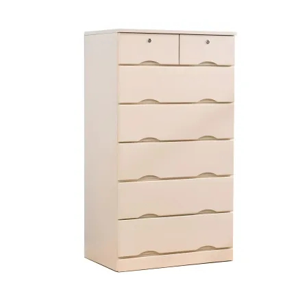 Stylish White Wooden Dressers with Soft Close Drawers Image - 14