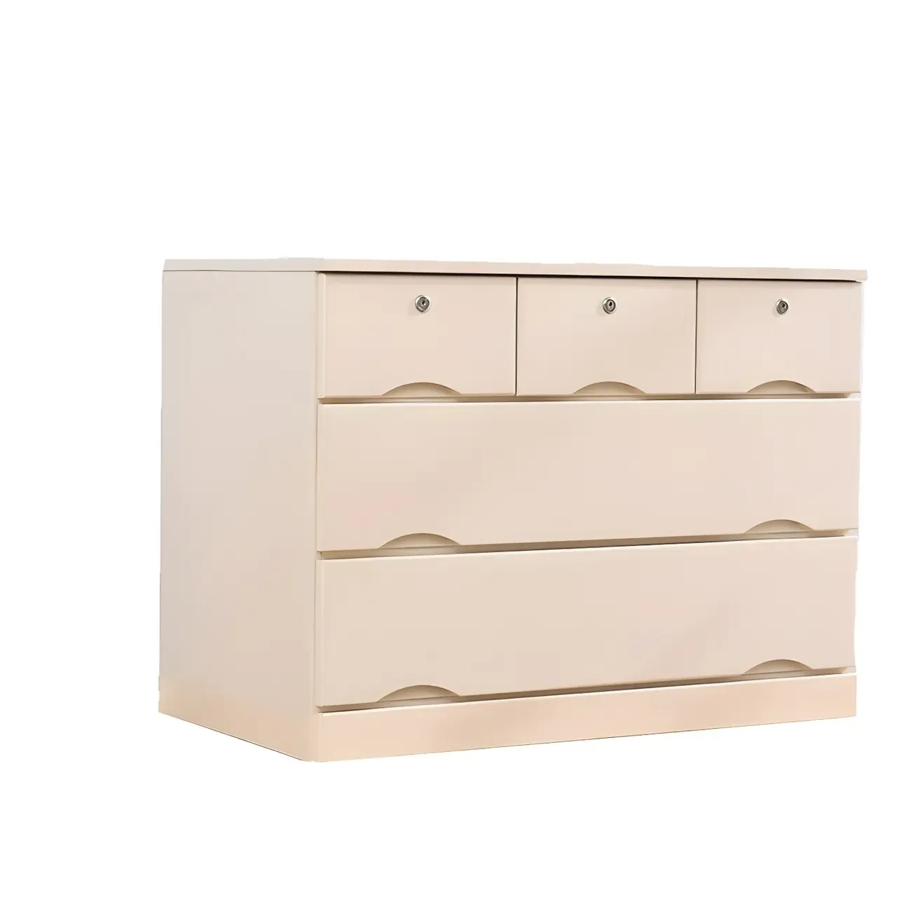 Stylish White Wooden Dressers with Soft Close Drawers Image - 16