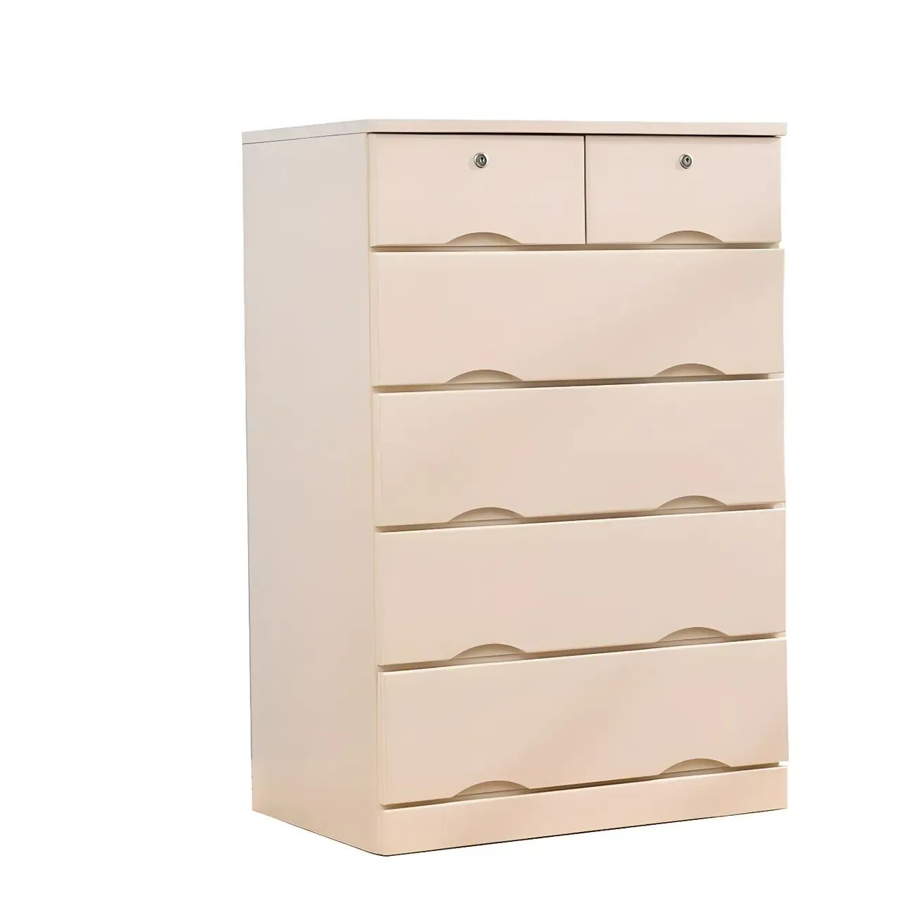 Stylish White Wooden Dressers with Soft Close Drawers Image - 18