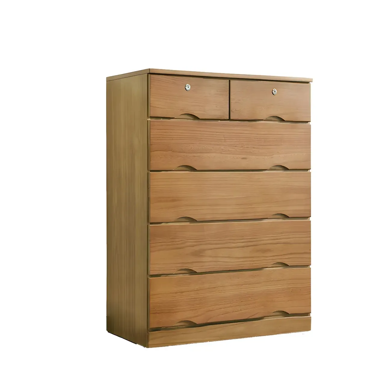 Stylish White Wooden Dressers with Soft Close Drawers Image - 19