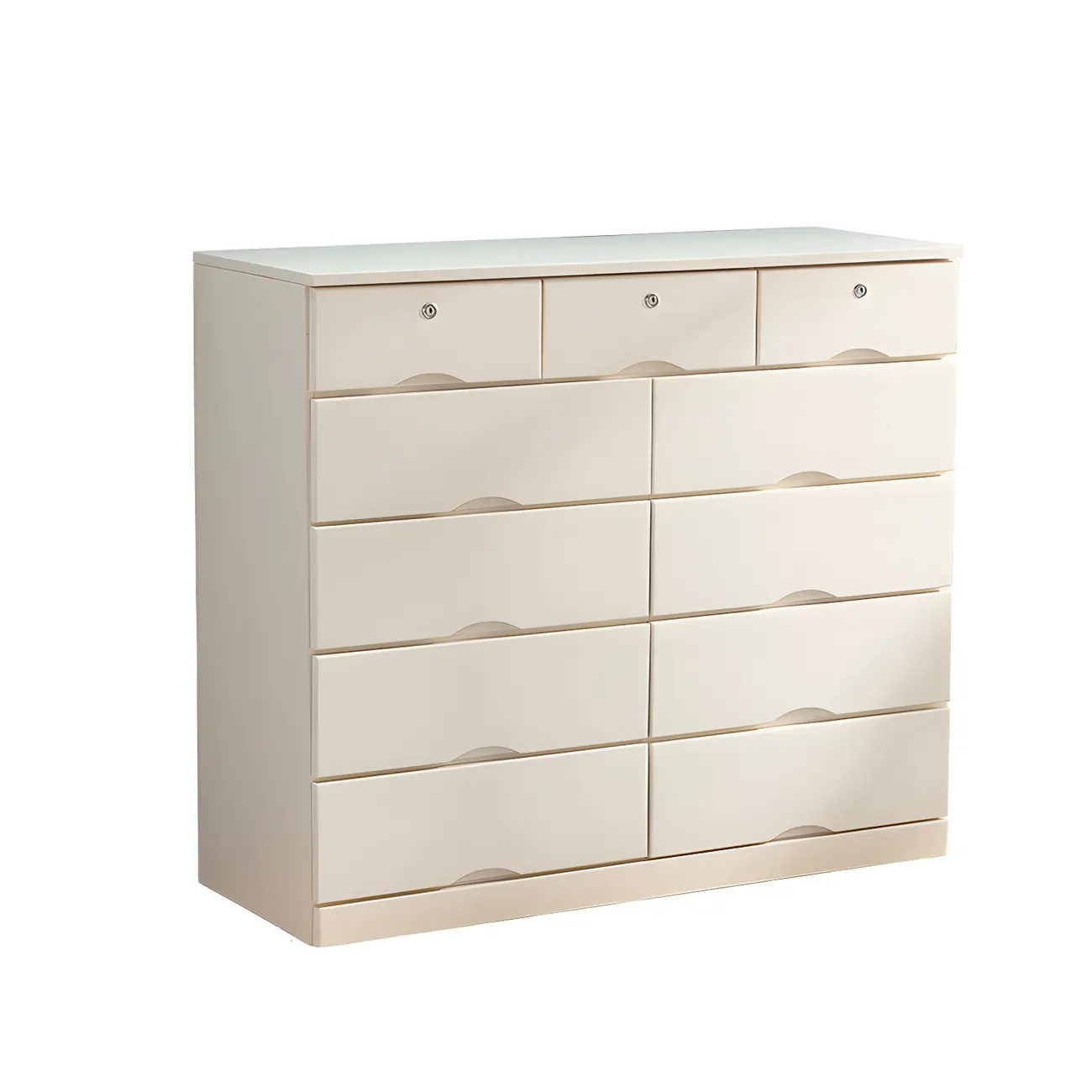 Stylish White Wooden Dressers with Soft Close Drawers Image - 20 | homeyfad