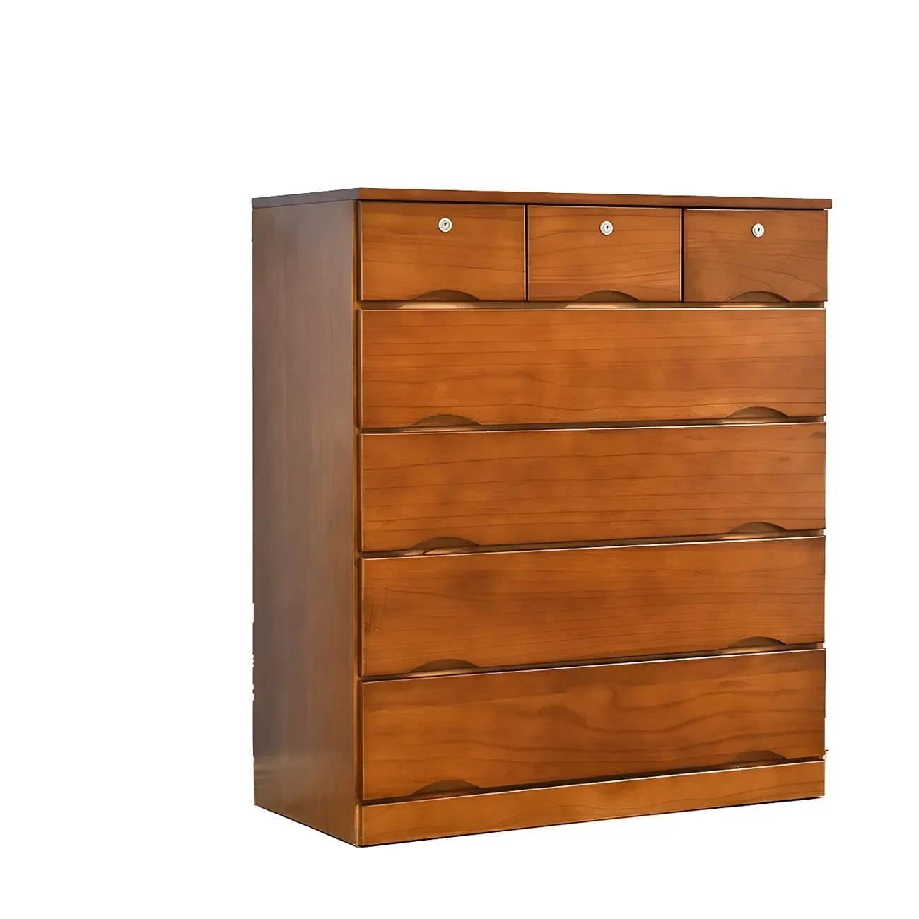 Stylish White Wooden Dressers with Soft Close Drawers Image - 24
