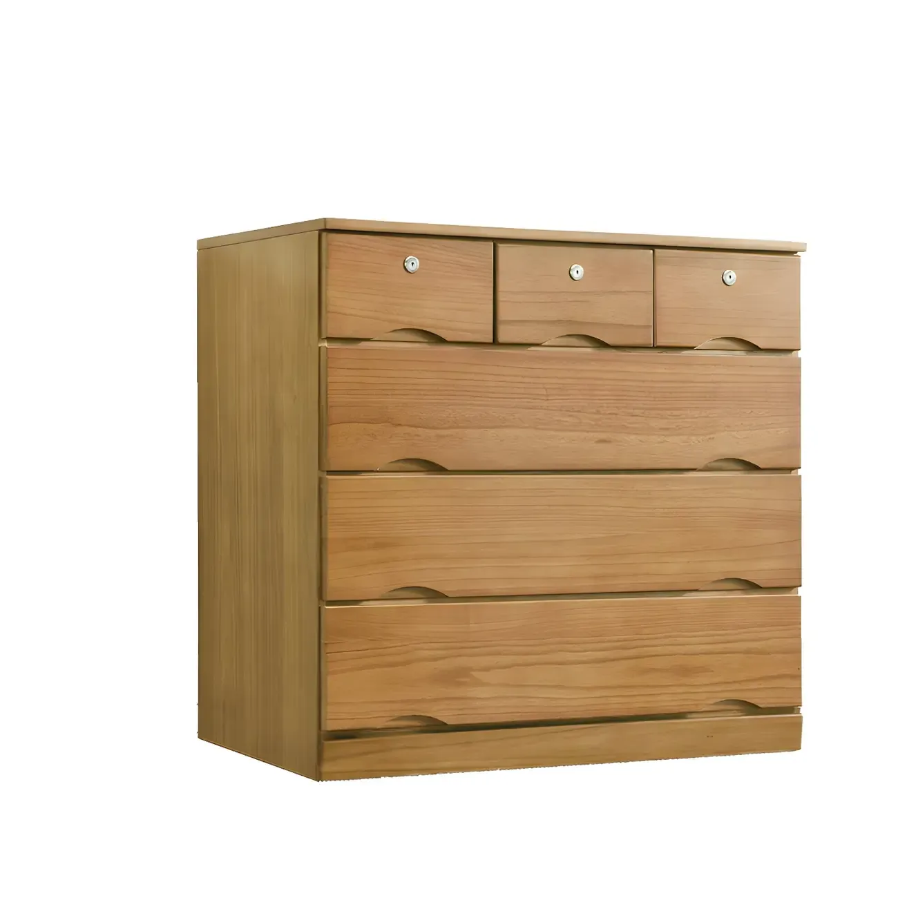 Stylish White Wooden Dressers with Soft Close Drawers Image - 35