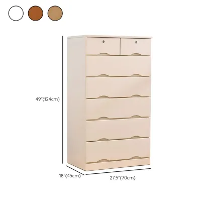 Stylish White Wooden Dressers with Soft Close Drawers Image - 40