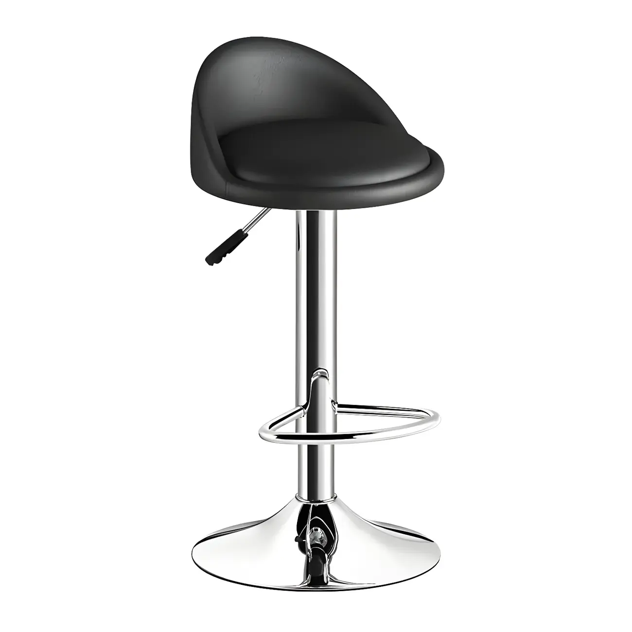 Modern Metal Adjustable Swivel Bar Stools for Dining Room Image - 3 | homeyfad