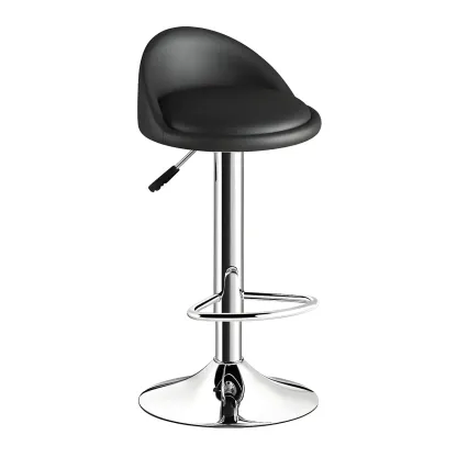 Modern Metal Adjustable Swivel Bar Stools for Dining Room Image - 3