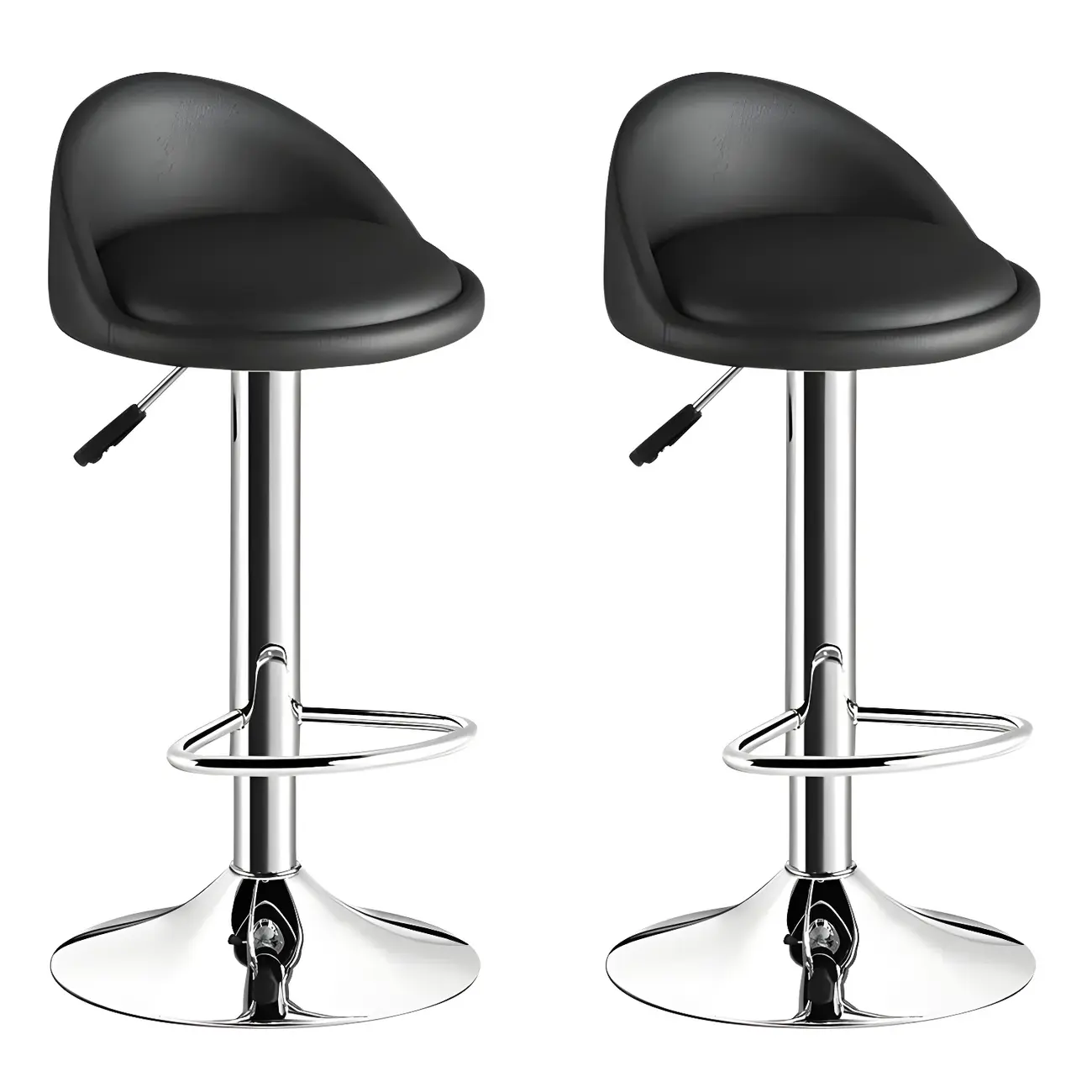 Modern Metal Adjustable Swivel Bar Stools for Dining Room Image - 4 | homeyfad