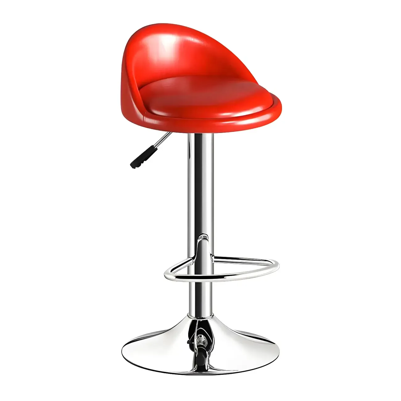 Modern Metal Adjustable Swivel Bar Stools for Dining Room Image - 12