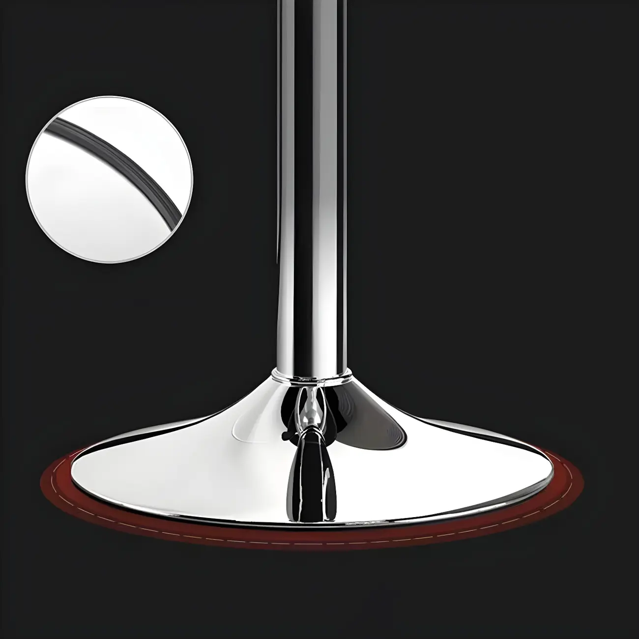 Modern Metal Adjustable Swivel Bar Stools for Dining Room Image - 17 | homeyfad