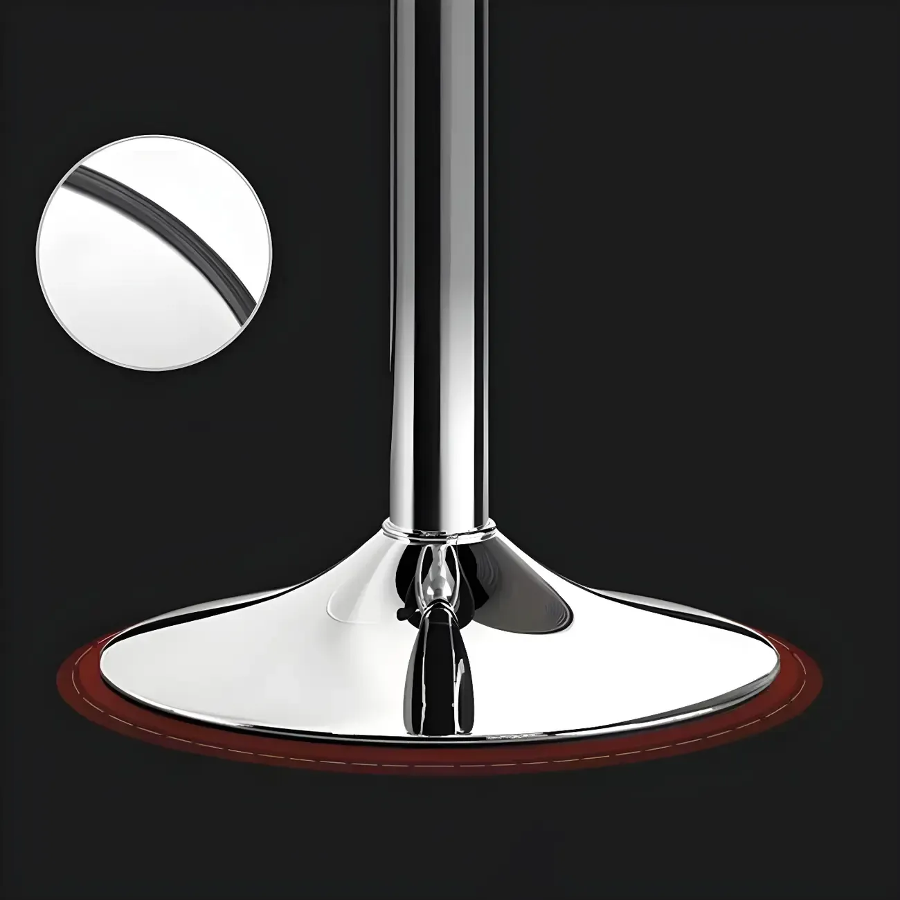 Modern Metal Adjustable Swivel Bar Stools for Dining Room Image - 17