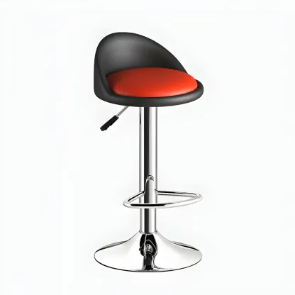 Modern Metal Adjustable Swivel Bar Stools for Dining Room Image - 19