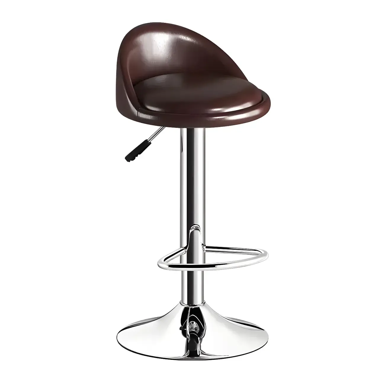Modern Metal Adjustable Swivel Bar Stools for Dining Room Image - 21