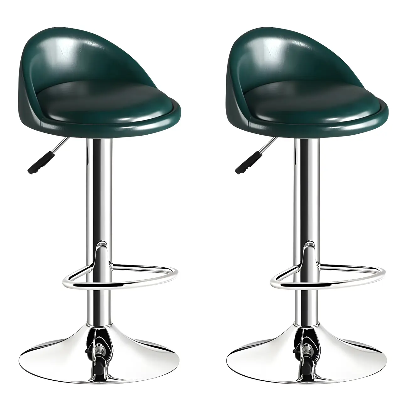 Modern Metal Adjustable Swivel Bar Stools for Dining Room Image - 29 | homeyfad
