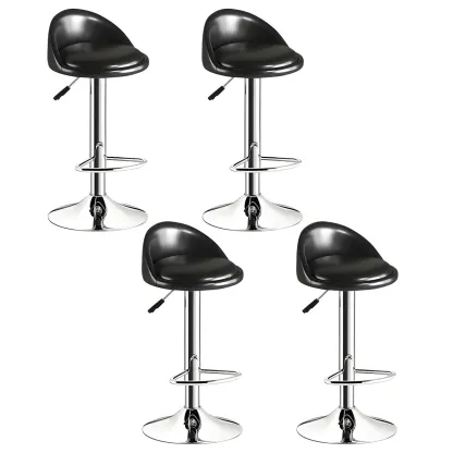 Modern Metal Adjustable Swivel Bar Stools for Dining Room Image - 35
