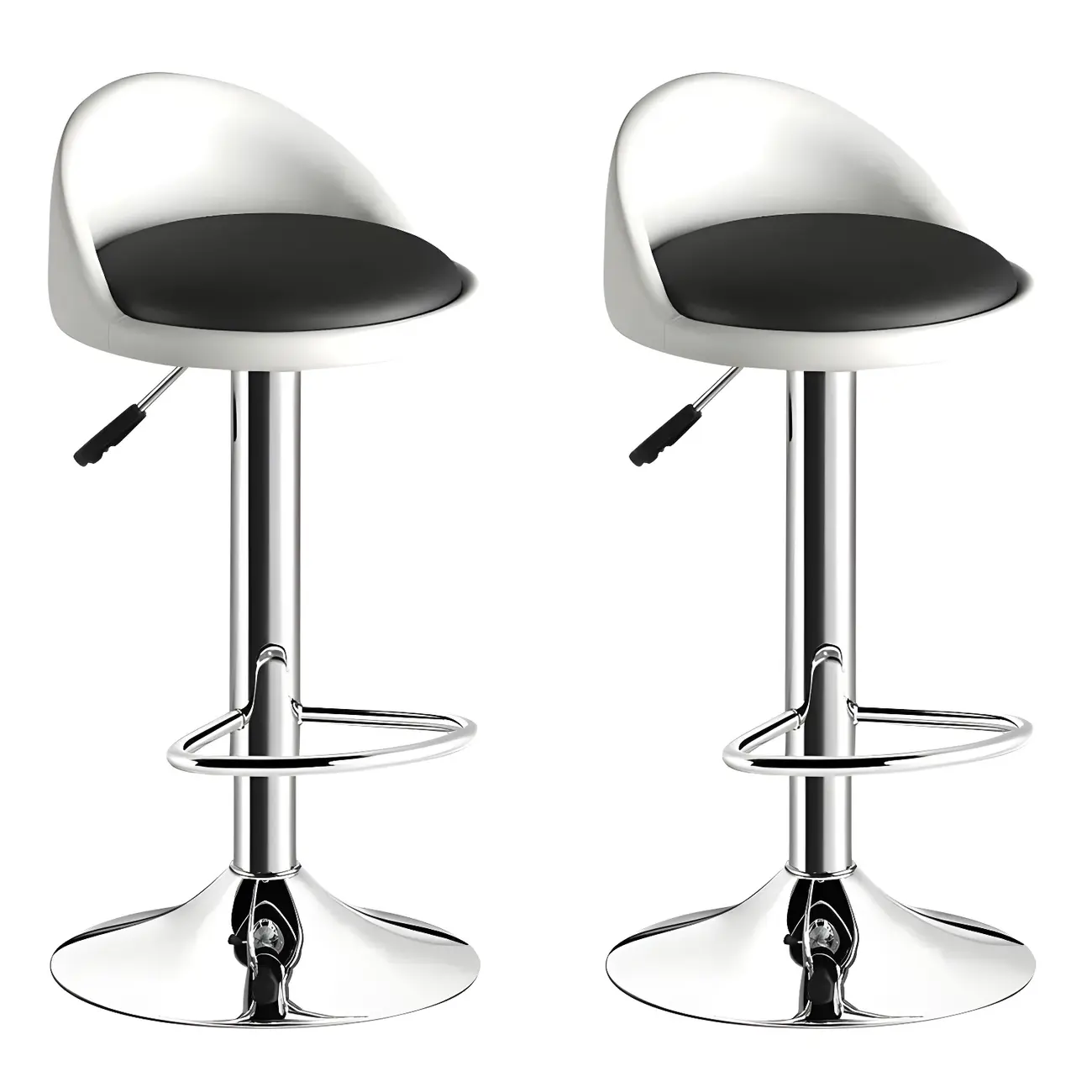 Modern Metal Adjustable Swivel Bar Stools for Dining Room Image - 39 | homeyfad