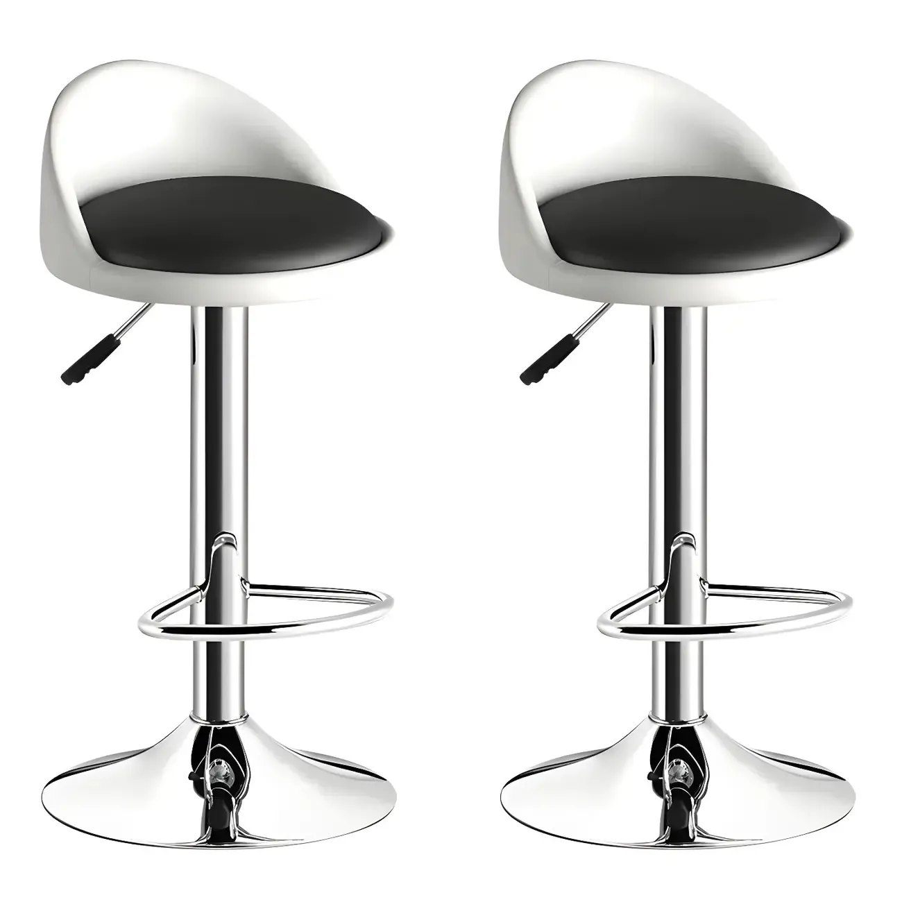 Modern Metal Adjustable Swivel Bar Stools for Dining Room Image - 39