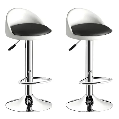 Modern Metal Adjustable Swivel Bar Stools for Dining Room Image - 39
