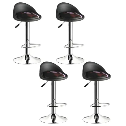 Modern Metal Adjustable Swivel Bar Stools for Dining Room Image - 50