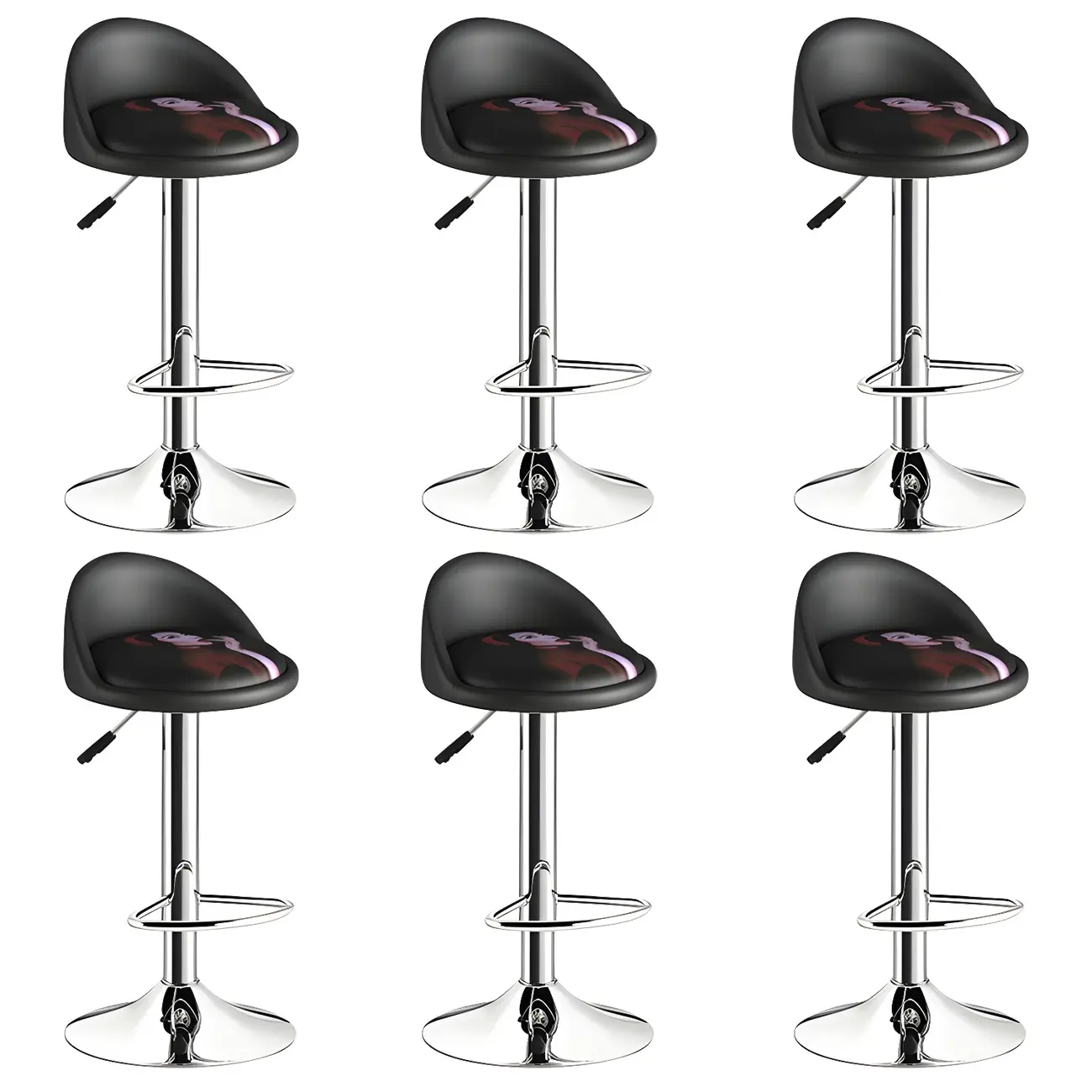 Modern Metal Adjustable Swivel Bar Stools for Dining Room Image - 51 | homeyfad