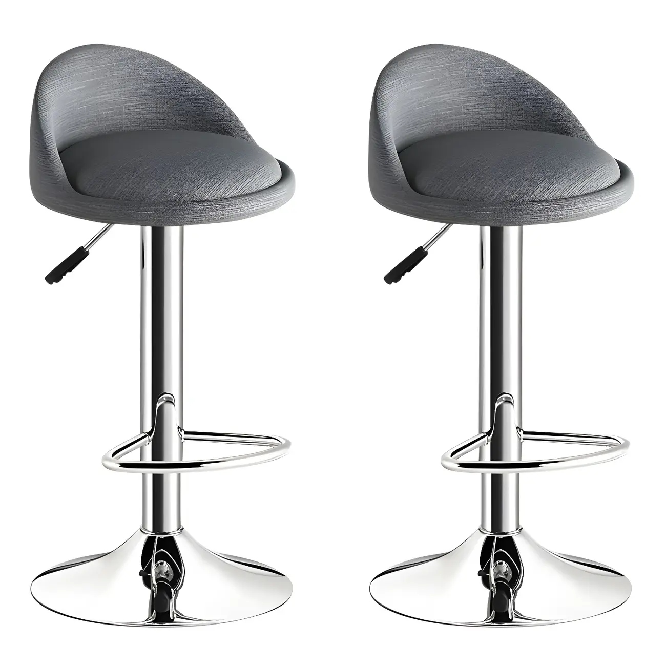 Modern Metal Adjustable Swivel Bar Stools for Dining Room Image - 54 | homeyfad
