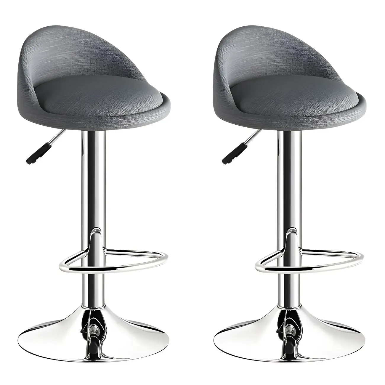 Modern Metal Adjustable Swivel Bar Stools for Dining Room Image - 54