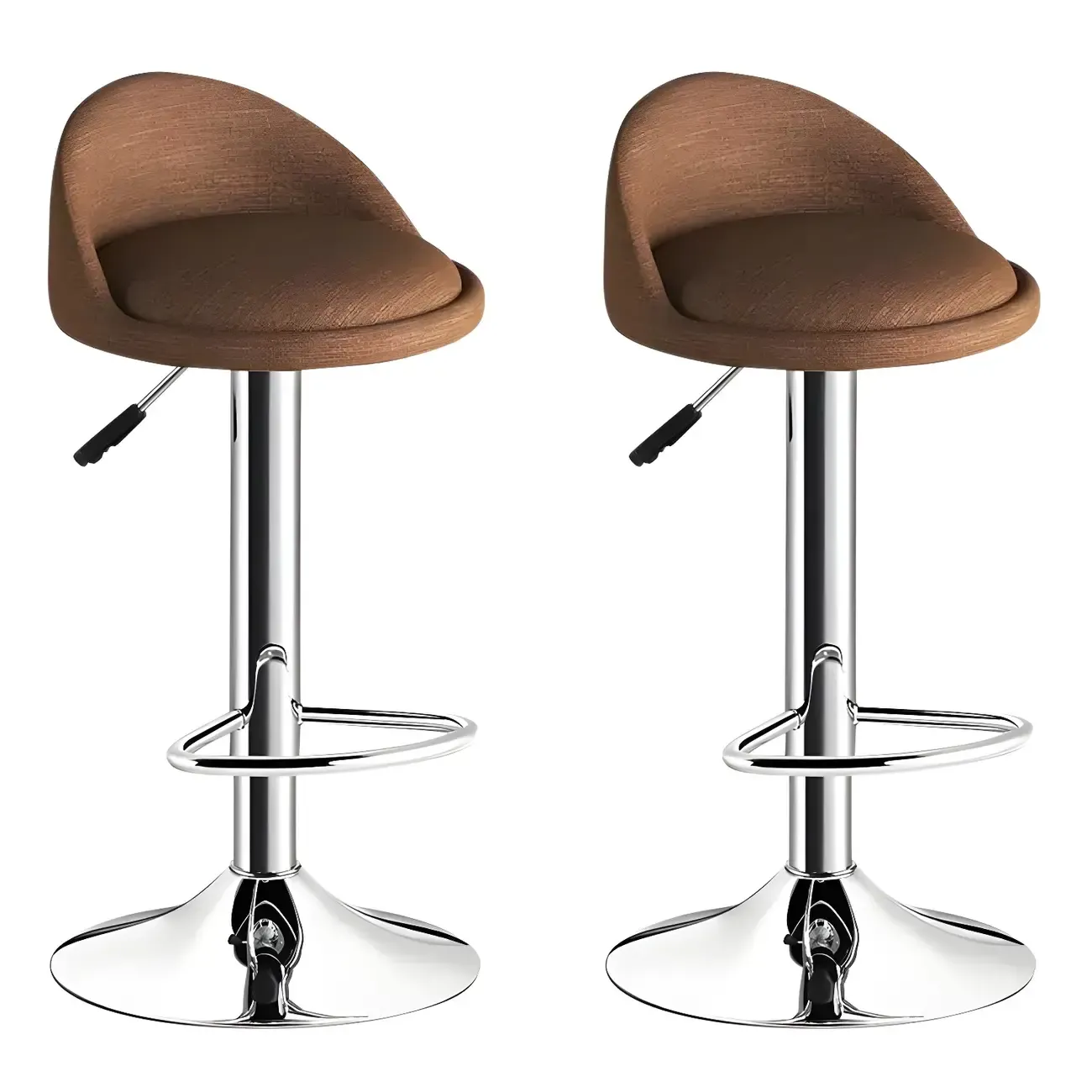 Modern Metal Adjustable Swivel Bar Stools for Dining Room Image - 59