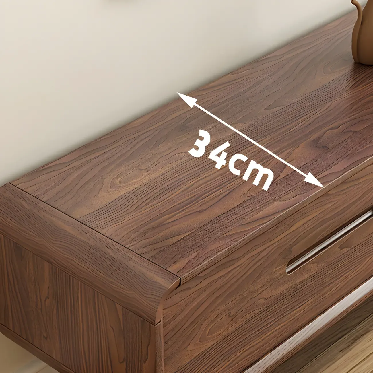Traditional Wooden Mueble Para TV Stand with Drawers for Home Image - 10