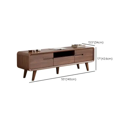 Traditional Wooden Mueble Para TV Stand with Drawers for Home #size