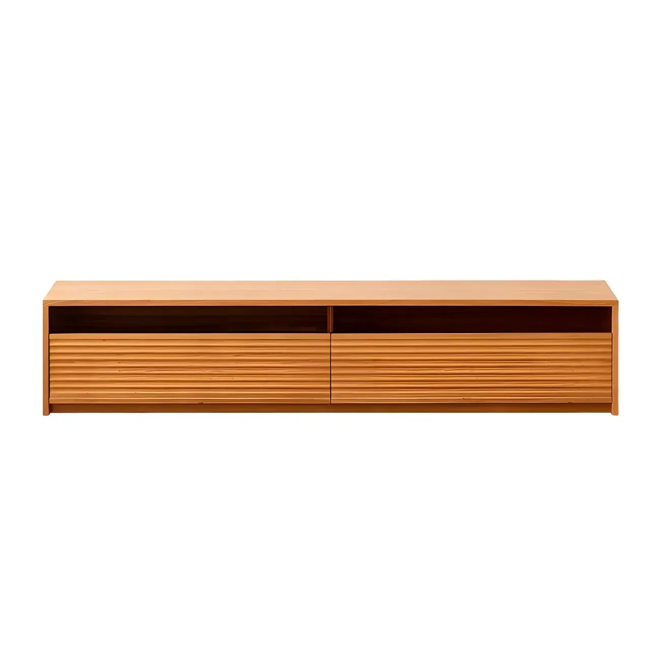 Traditional Wooden TV Stand with Drawers for Living Room Image - 5