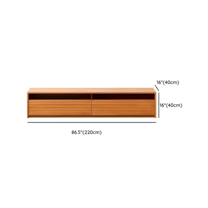 Traditional Wooden TV Stand with Drawers for Living Room Image - 14