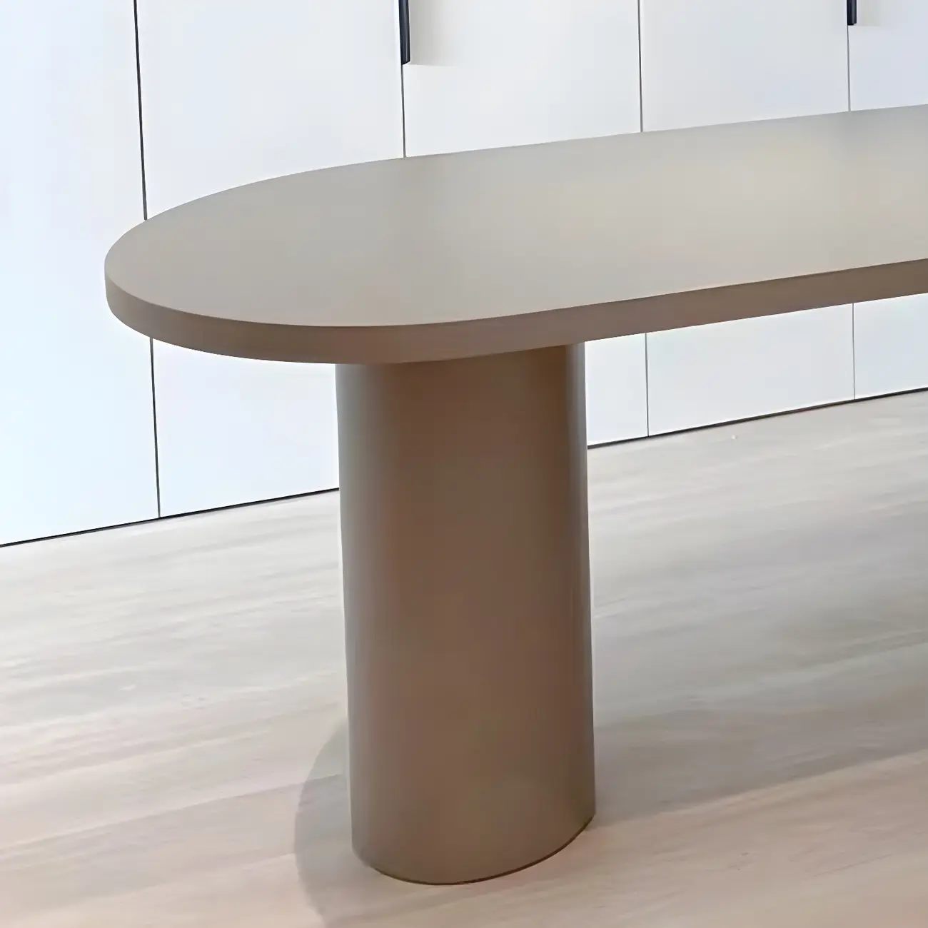 Free Form Modern Gray Bar Table with Wood Top Image - 8 | homeyfad