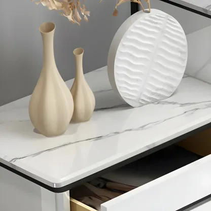 Modern White Wooden Dressers & Chests with Drawers for Home Image - 11