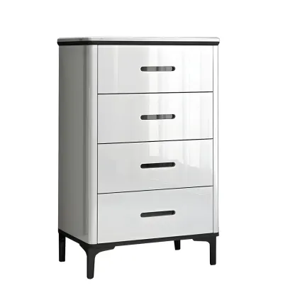 Modern White Wooden Dressers & Chests with Drawers for Home Image - 14
