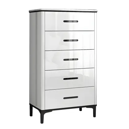 Modern White Wooden Dressers & Chests with Drawers for Home Image - 15