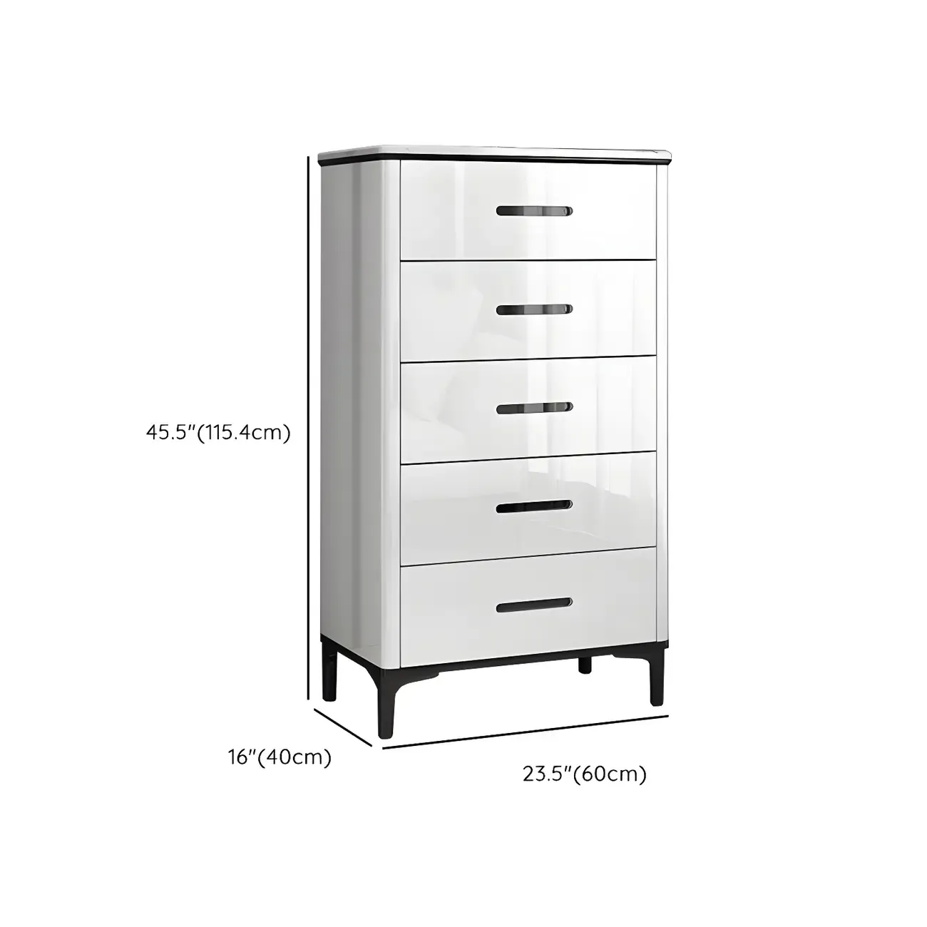 Modern White Wooden Dressers & Chests with Drawers for Home Image - 17
