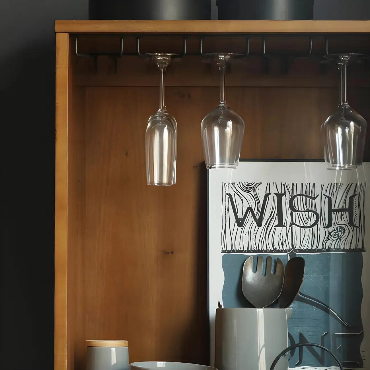 Stackable Rustic Medium Wood Wine Rack Over 25 Bottles Image - 6