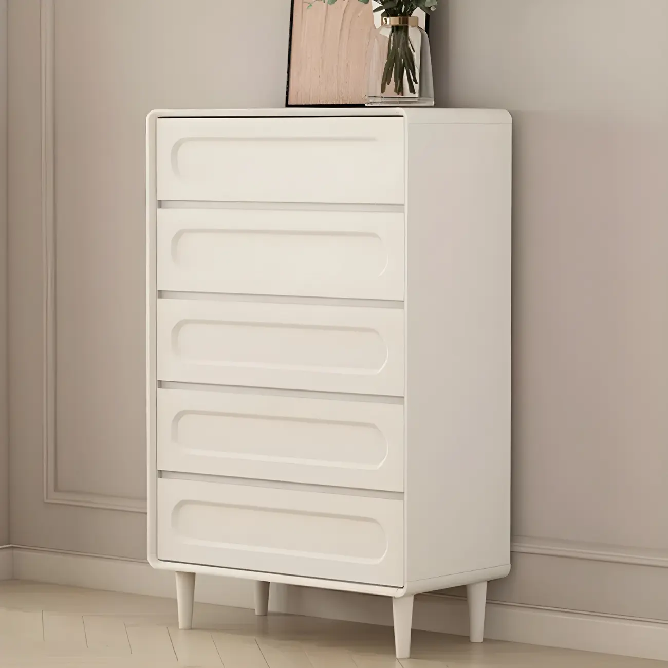 Modern White Wooden Dressers & Chests with Drawers for Homes Image - 2 | homeyfad