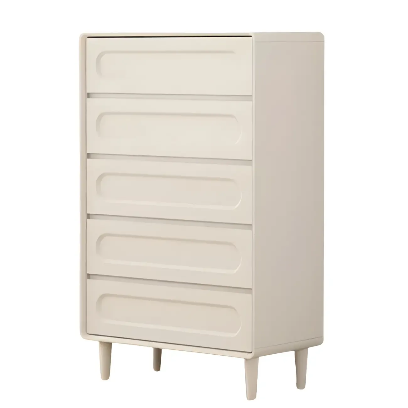 Modern White Wooden Dressers & Chests with Drawers for Homes Image - 7