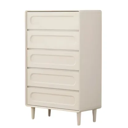 Modern White Wooden Dressers & Chests with Drawers for Homes Image - 7