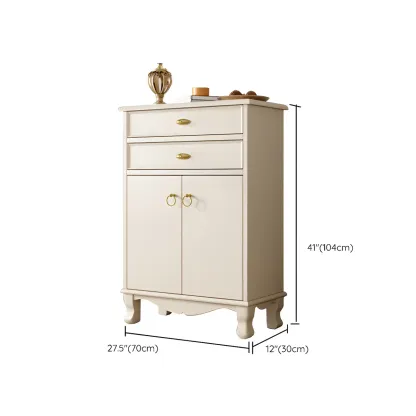 Minimalist White Wooden Dressers & Chests with Storage Cabinet #size