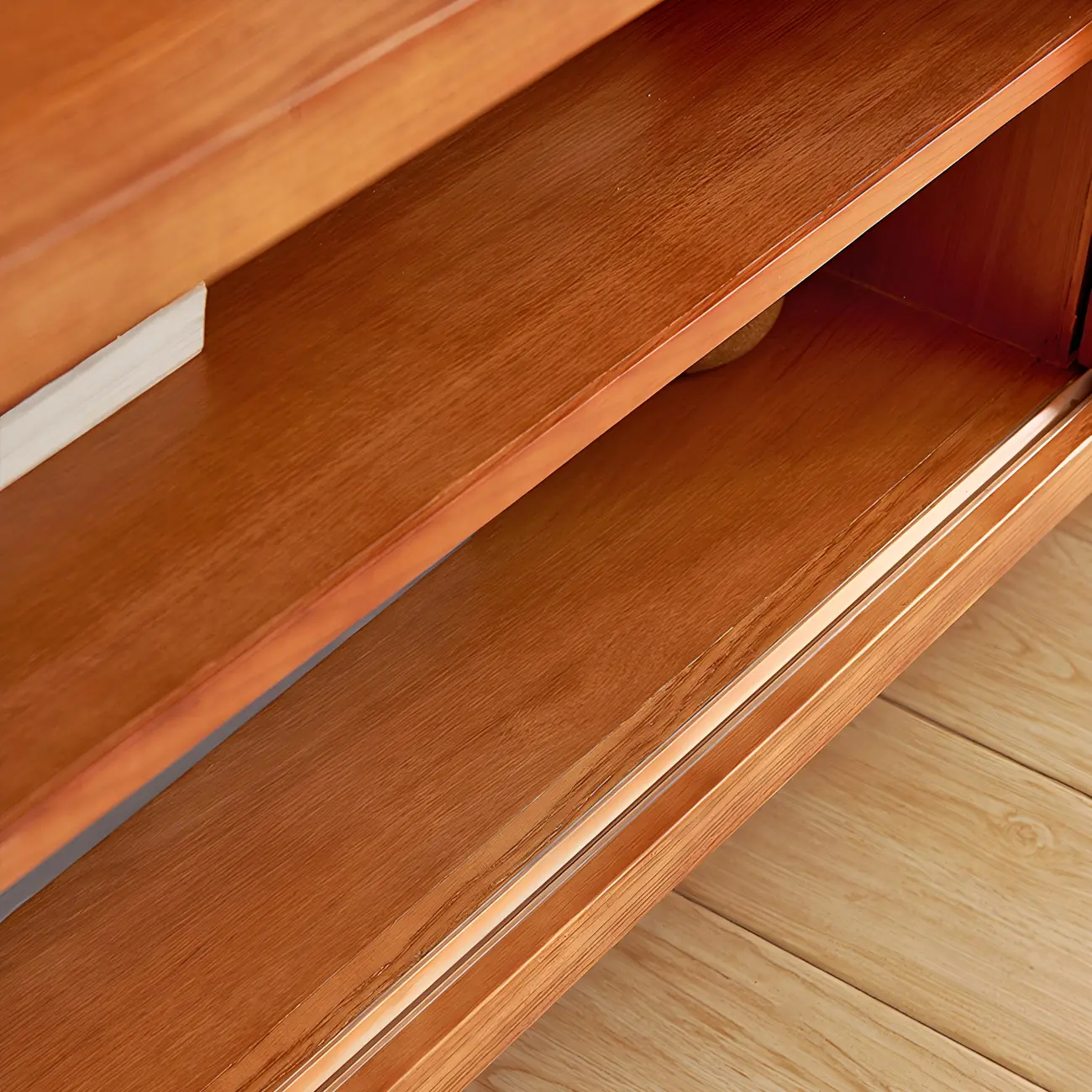 Glam Wooden Mueble Para TV Stand with Shelves for Living Room Image - 7 | homeyfad