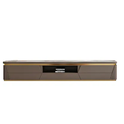 Glam Stone Mueble Para TV Stand with Drawers for Living Room Image - 5