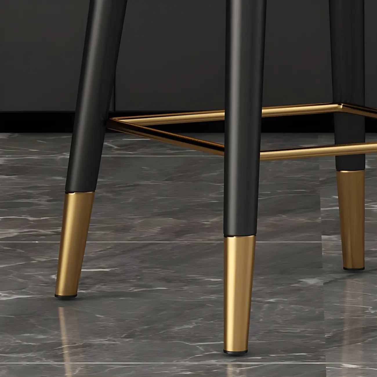 Glam Velvet Upholstered Counter Height Bar Stools Image - 11 | homeyfad