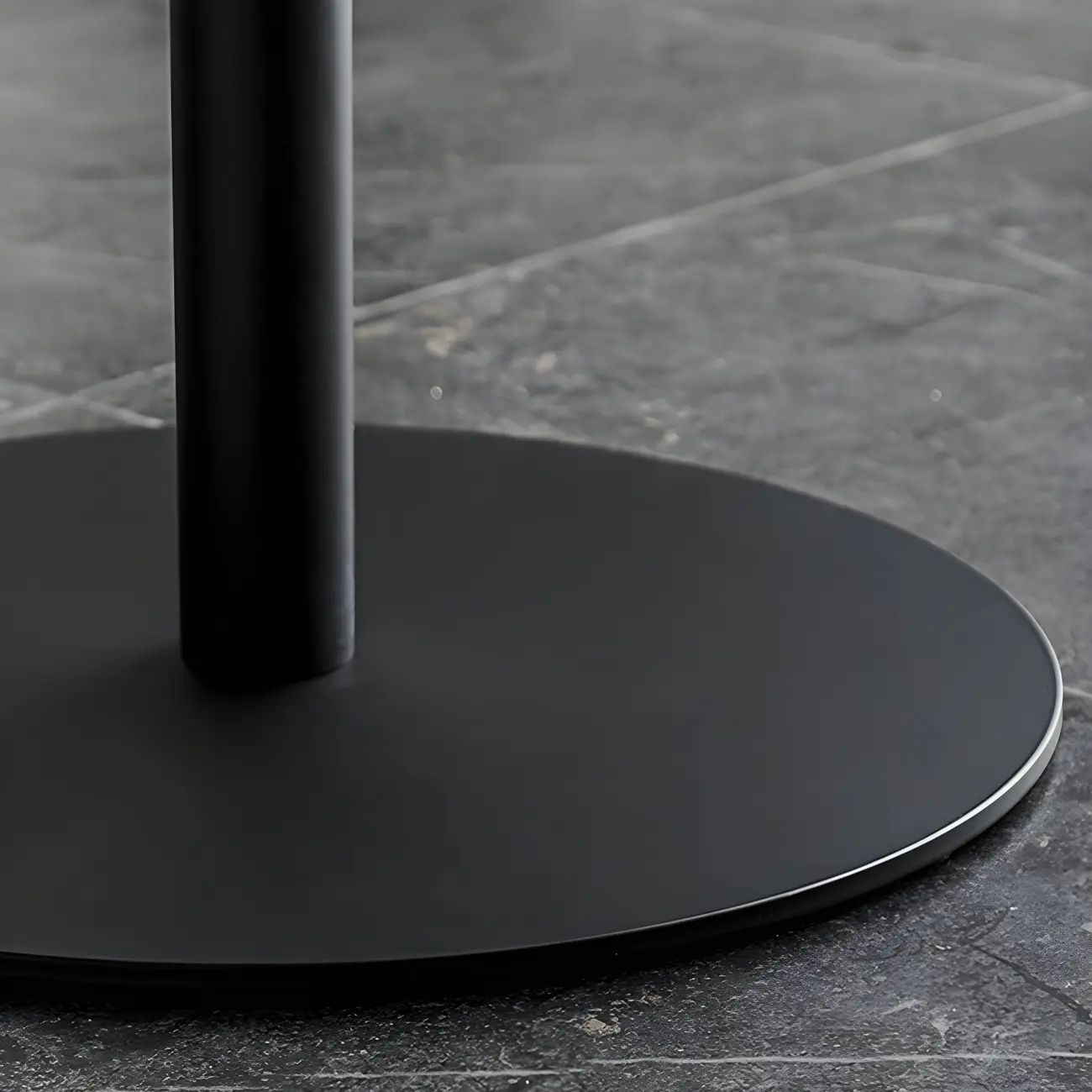 Modern Brown Wood Grain Black Metallic Pedestal Bar Tables Image - 16 | homeyfad